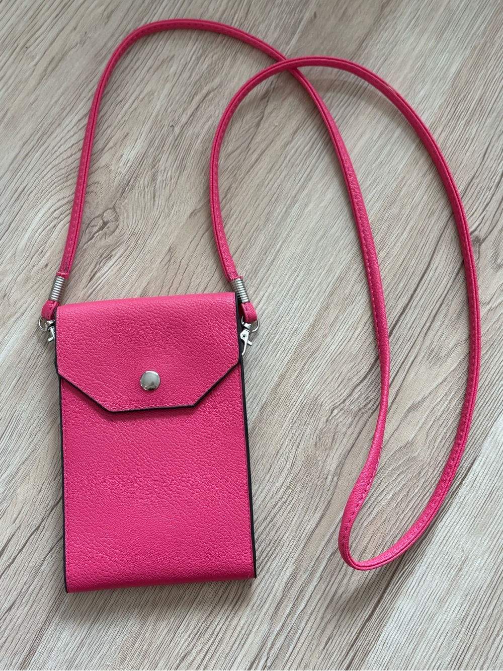 Faux Leather Crossbody Pouch